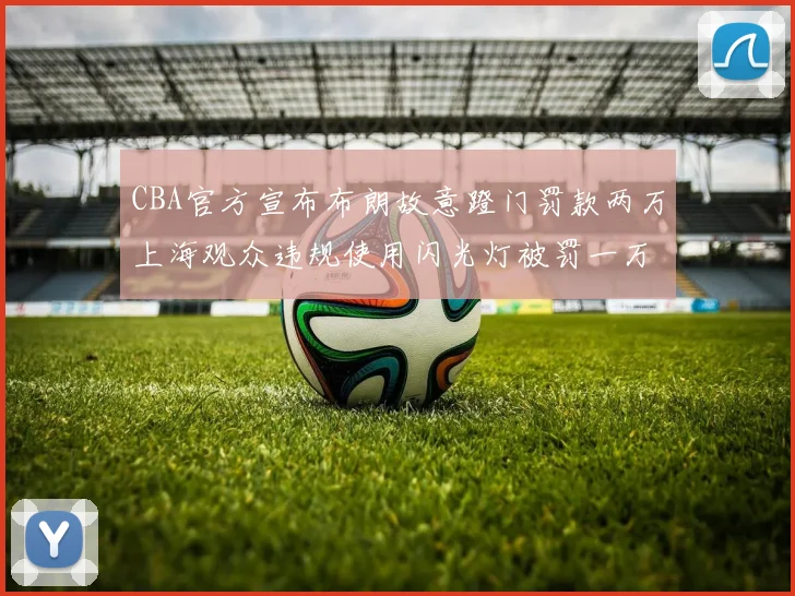 CBA官方宣布布朗故意蹬门罚款两万上海观众违规使用闪光灯被罚一万
